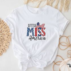 little miss america t-shirt, freedom shirt,fourth of july shirt,patriotic shirt,independence day shirts,patriotic family