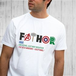 father's day gift, fathor tshirt, noun like a dad shirt, hero father shirt, men's shirt, dad gifts from daughter, avenge