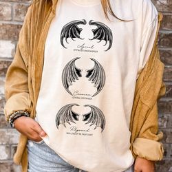 acotar bat boys, night court shirt, illyrians of the night court, court of thorn and roses court, cassian general comman