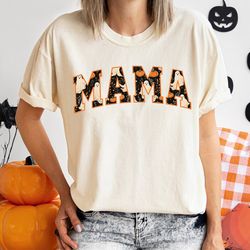 retro halloween mama comfort colors tee, halloween shirt, groovy halloween ghost, hippie halloween, spooky mama shirt, m