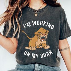 i'm working on my roar shirt, the lion king shirt, simba tee gift ideas for kid son daughter children