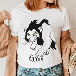 scar shirt, lion king t-shirt, disney villains tee, family vacation, disneyland trip