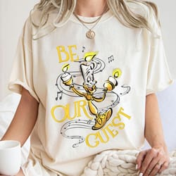 be our guest lumiere poster shirt, beauty and the beast shirt, belle princess, lumiere shirt, disneyworld shirt, disneyl
