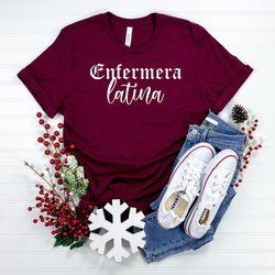 enfermera latina shirt,educated latina,mexican nurse,nurse latina,graduation latina,chingona con diploma,mexican women,t