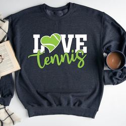 love tennis sweatshirt, tennis club sweatshirt, tennis hoodie, tennis sweatshirt, tennis gifts for women, tennis gifts f