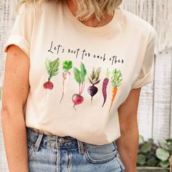 let's root for each other and watch each other grow! gardening vegetable green thumb shirt,unisext-shirt for women,vinta