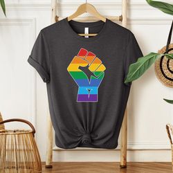 rainbow pride shirt, pride punch shirt, lgbt shirt, inspirational shirt, gay pride, awareness shirt, trans shirt, lesbia