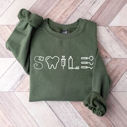 smile dental sweatshirt, dentist gift for women, dentist t shirt, dentist graduation gift, cute dental t-shirt ,dental s