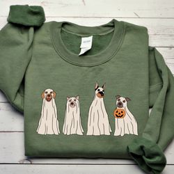 halloween sweatshirt, halloween sweater, ghost sweatshirt,halloween dog sweatshirt,ghost dog shirt,2022 happy halloween,