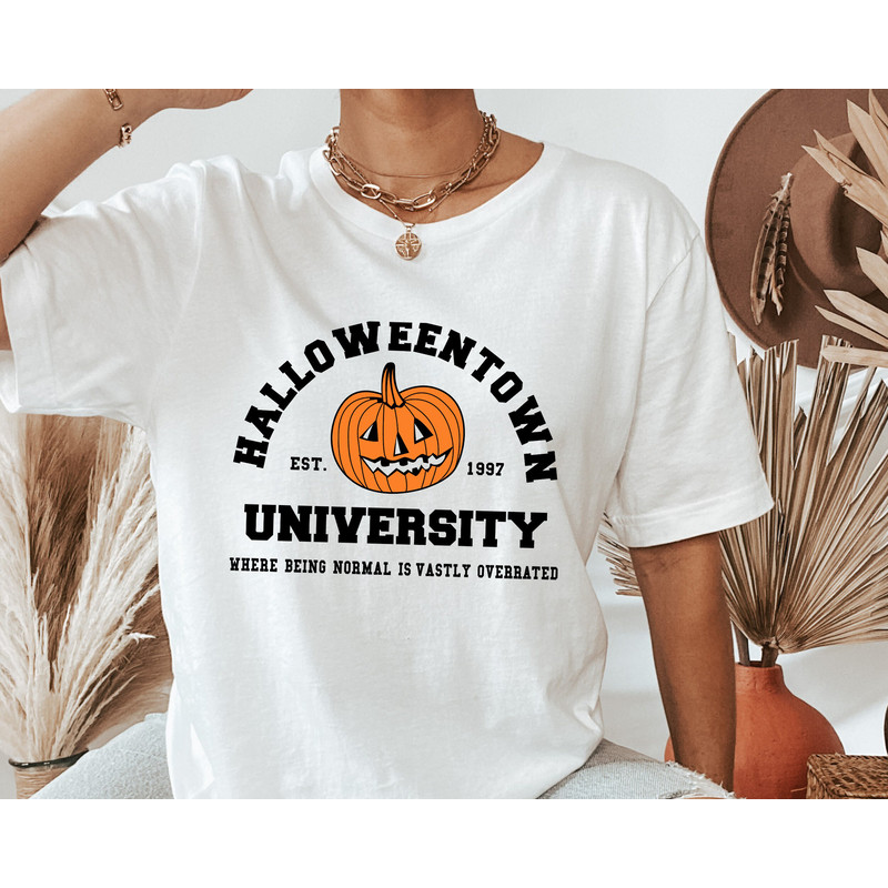 Halloweentown Universty Shirt, Halloween Party Shirt, Fall Shirt, Funny Halloweentown Shirt, Pumpkin Shirt, Retro Halloweentown Shirt.jpg