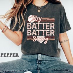 hey batter batter swing shirt, baseball shirt, game day shirt, baseball game tee, ballpark shirt, baseball mom shirt, ba