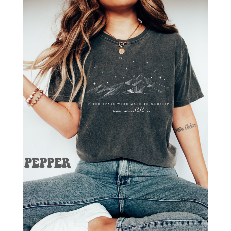If The Stars Were Made To Worship Shirt, Christian Christmas Gifts, Christian Shirt, Bible Verse Shirt, Religious Shirt, Faith Shirt.jpg