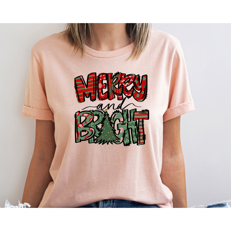 Merry and Bright Shirt, Christmas Shirt, Happy New Year Shirt, Womens Christmas Shirt, Christmas Shirts for Women, Merry Christmas Shirt.jpg