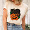 Pumpkin and Black Cat Shirt, Pumpkin Shirt, Halloween Cat Shirt, Retro Halloween Shirt, Fall Pumpkin Shirt, Halloween Gift, Black Cat Tee.jpg