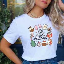 retro christmas shirt, merry christmas shirt,tis the season santa shirt, vintage santa christmas shirt, retro holiday sh