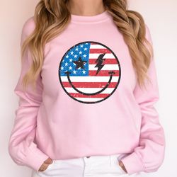 retro flag usa sweatshirt, usa flag shirt, 4th of july shirt, america patriotic shirt, independence day tee, retro ameri