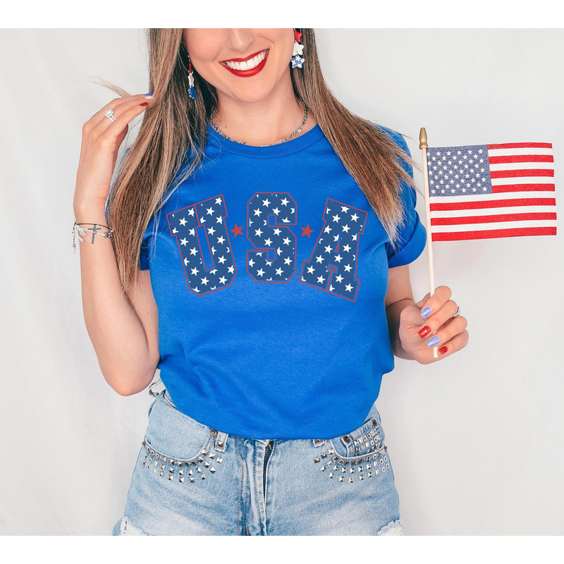 Retro Star USA Graphic Tee, 4th of July Shirt, Usa Flag Shirt, Star American Graphic Tee, Patriotic Shirt, Retro USA Shirt.jpg