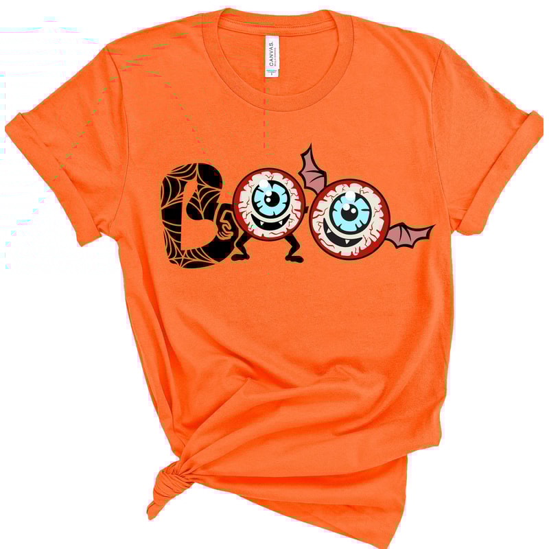 Boo Shirt, Boo Spider Web With Pumpkin Shirt, Pumpkin Boo Shirt, Halloween Shirt, Halloween Costumes, Halloween Tees,Cute Shirt, Bloody Eyes.jpg