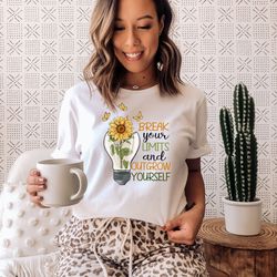 break your limits outgrow yourself tee, inspirational shirt, yoga shirt, be kind, stay positive,hope shirt,meditation g