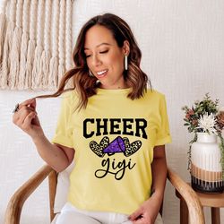 cheer gigi shirt, gift for gigi, grammy gift shirt, grandma shirt,pregnancy announcement grandparents,grandma birthday g