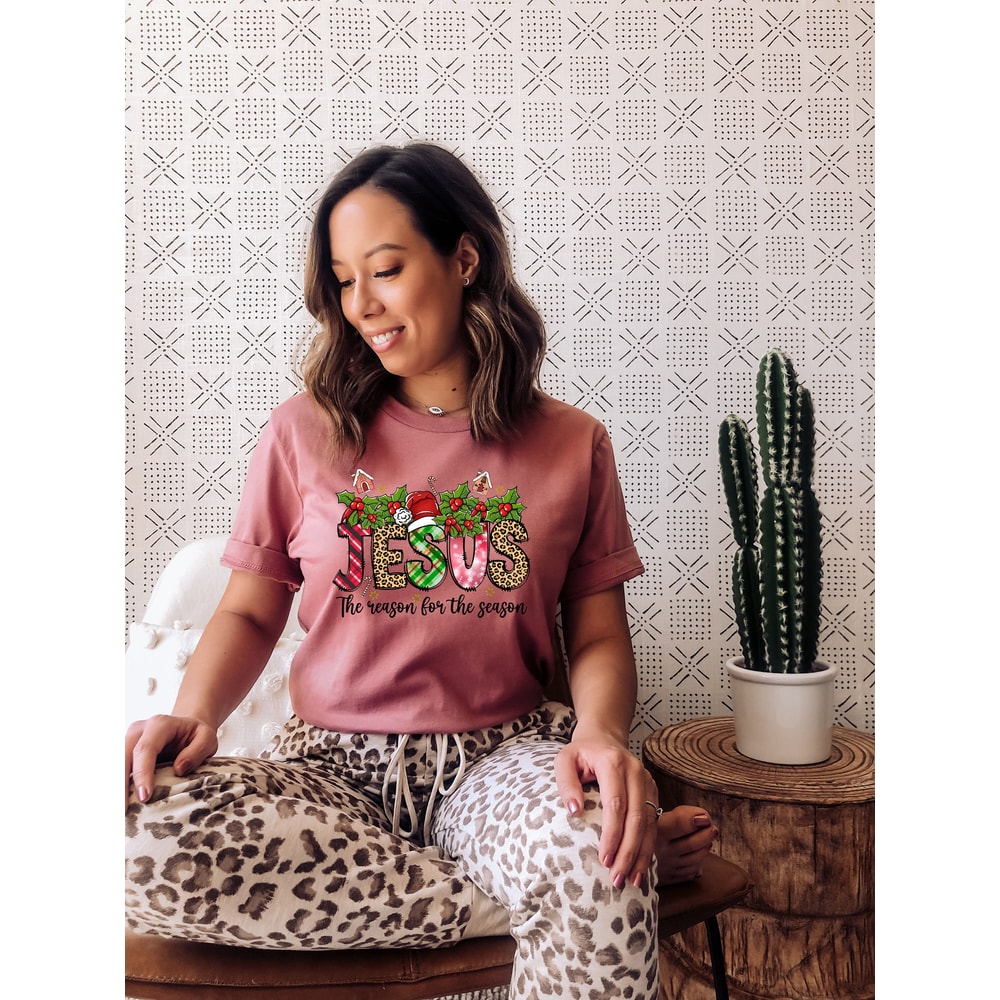 Christmas Jesus Quotes Tee Jesus Is The Reason For The Season Religious Christian Shirt Christmas Christian Gift Bible Tee Christmas Family.jpg