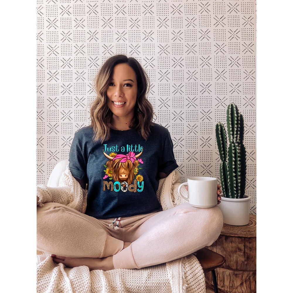 Funny Cow Shirt, Just A Little Moody Shirt, Gardener Shirt, Gifts For Vegan, Vegetarian Shirt, Vintage Farm Shirt,Humorous Saying Sweatshirt.jpg