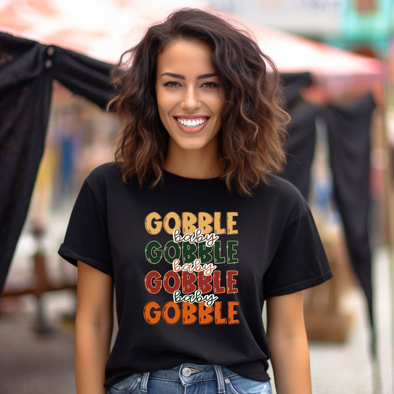 Gobble Baby Shirt Thanksgiving Shirt Thanksgiving Baby Onesie Thanksgiving 2023  Fall Vibes Family Thanksgiving Shirt Funny Turkey Shirt.jpg