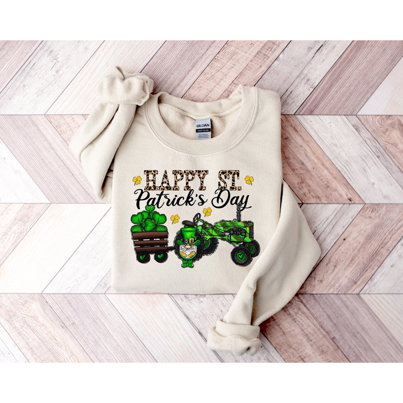 Happy St. Patrick's Day Shirts, Shamrock Farm Tractor Sweatshirts, Saint Patricks Day Tractor Shirts,Irish Day Sweasthirts,Lucky Sweatshirts.jpg