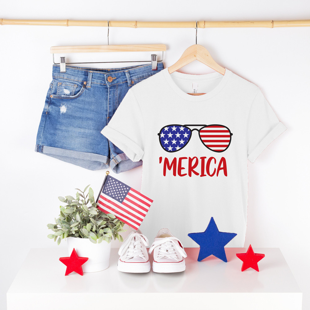 Merica Shirt, Stars and Stripes Shirt, Merica Shirt, 4th of July Shirt, 4th of July, Merica Glasses Shirt, 4th of July Glasses Shirt.jpg