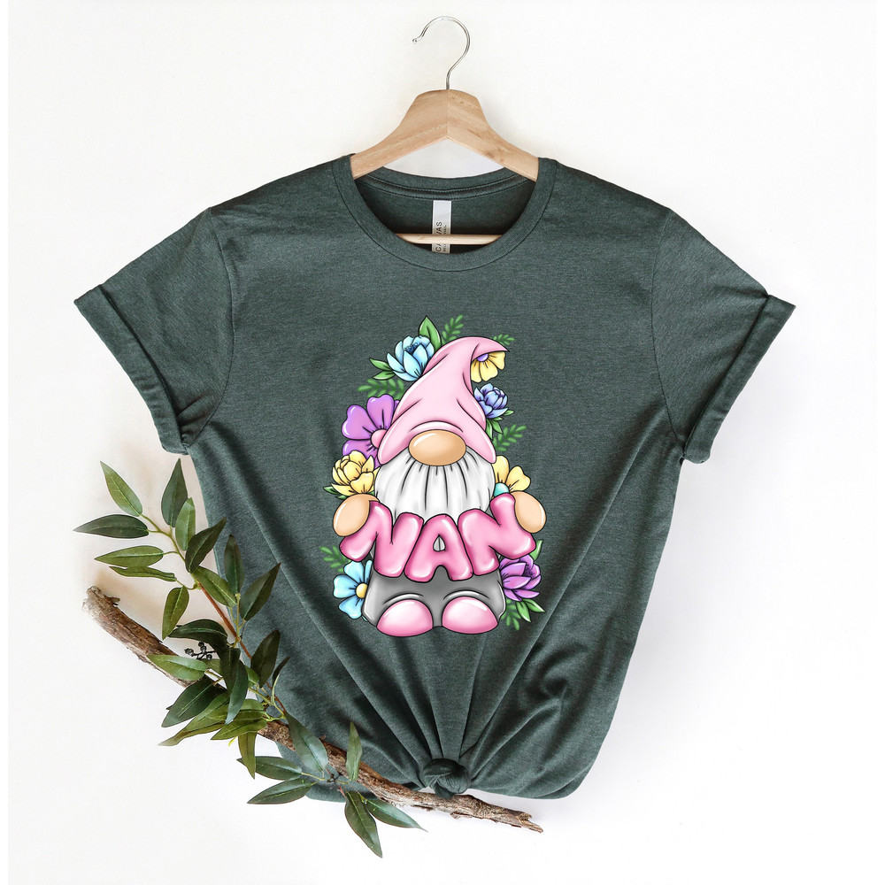 Nan Shirt, Mother's Day Gnome Shirt, Nana Tee, Hippie Mother Tee, Girl Mom Shirt, Mommy Shirt, Gift for Mom, Mothers Day,Mom Shirt,Mom to be.jpg