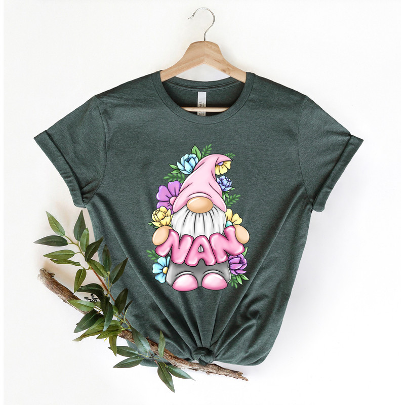 Nan Shirt, Mother's Day Gnome Shirt, Nana Tee, Hippie Mother Tee, Girl Mom Shirt, Mommy Shirt, Gift for Mom, Mothers Day,Mom Shirt,Mom to be.jpg