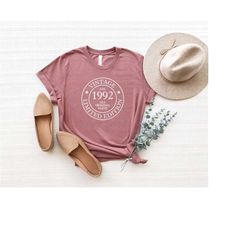 vintage 1992 shirt, retro vintage 1992 tee,31st birthday gift for women, vintage 1991 limited edition,1992