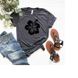 hibiscus shirt, hawaiian flowers, flower shirt, tropical hibiscus flower shirt, nature lover gift