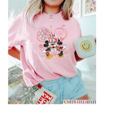 mickey and minnie in love valentine shirt, minnie mouse valentines tee, minnie ears love valentines gift, disney trip va