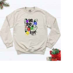 funny light sweatshirt, women's christian shirts, faith shirts, mathew 5:14 sweatshirt, bible verse sweater, religious h