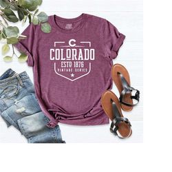 colorado shirt, united states of america, colorado state shirt, vintage colorado shirt, colorado souvenir, colorado home