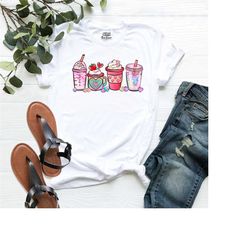 love coffee shirt, hot chocolate love tee, coffee lover shirt, valentine's day shirt, heart tee, cute hot chocolate shir
