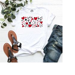 hearts shirt, valentine's day shirt, cute hearts shirt, funny heart t-shirt, lover shirt, valentine day shirt, women shi