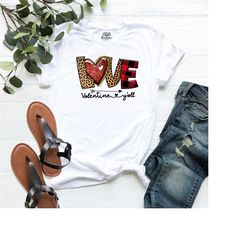 love valentine yall shirt, buffalo plaid heart valentines day shirt, leopard print love heart shirt, valentines day shir