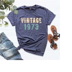 50th birthday shirt, vintage 1973 shirt, 1973 birthday tee, retro 50 years tee, 50th birthday t-shirt, 1973 vintega shir