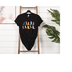 cowgirl boots t-shirt, western style shirt, county music shirt, western cowgirls shirts, cool country shirt, western gra