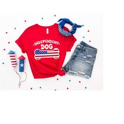 independent dog shirt, american dog shirt, dog paw, america shirt, freedom shirt, the usa flag shirt, 4th of july dog sh