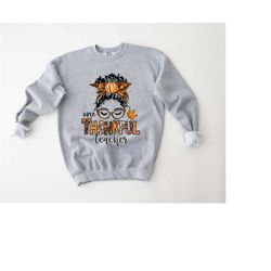 one thankful teacher shirt, thankful teacher shirt, teacher shirt, gift for teacher, thanksgiving tee, thankful teacher,