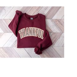 thankful leopard shirt, thanksgiving leopard shirt, thankful shirt, thanksgiving sweatshirt, thanksgiving shirt, fall sw