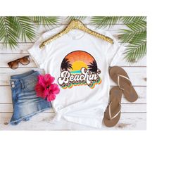 beachin' retro leopard shirt, retro summer shirt, summer shirt, be kind, kindness, beach shirt, vintage summer shirt