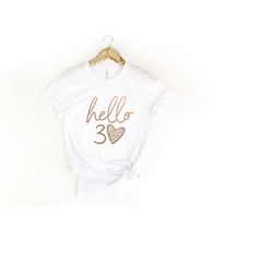 hello 30 leopard heart shirt, 30th birthday shirt, thirtieth birthday tee, birthday trip shirt, 30th birthday tee, 30th