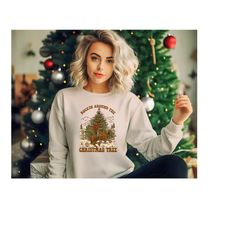 rocking around the tree christmas tree sweatshirt, christmas tree shirt, tree shirt, christmas family matching shirt, ch