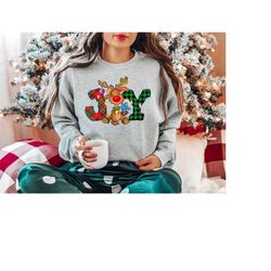 christmas joy family pajama top, christmas joy shirt, christmas sweatshirt, christmas matching shirts for family, holida