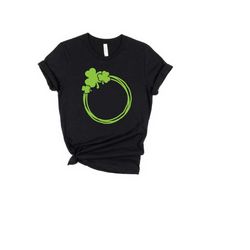 circle st patty's day shirt, st. patrick's day, st paddy's day, irish shamrock clover, lucky clover shirt, irish shirt,