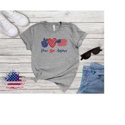 peace love america tshirt, usa flag shirt, cute 4th of july shirt, america t-shirt, independence day outfit, patriotic s